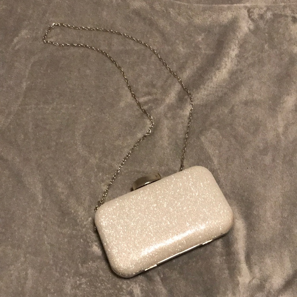 Silver Clutch Purse